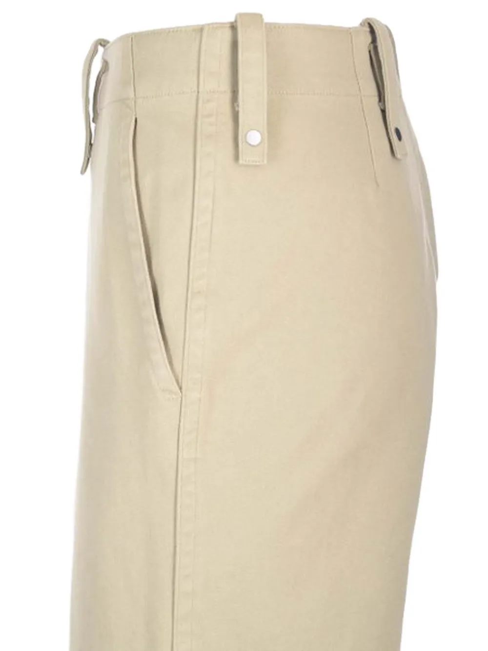 Burberry Broek met riemlussen Beige