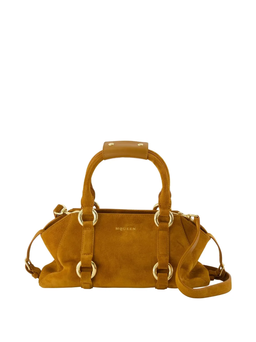 Alexander McQueen small Farringdon tote bag - Marrone