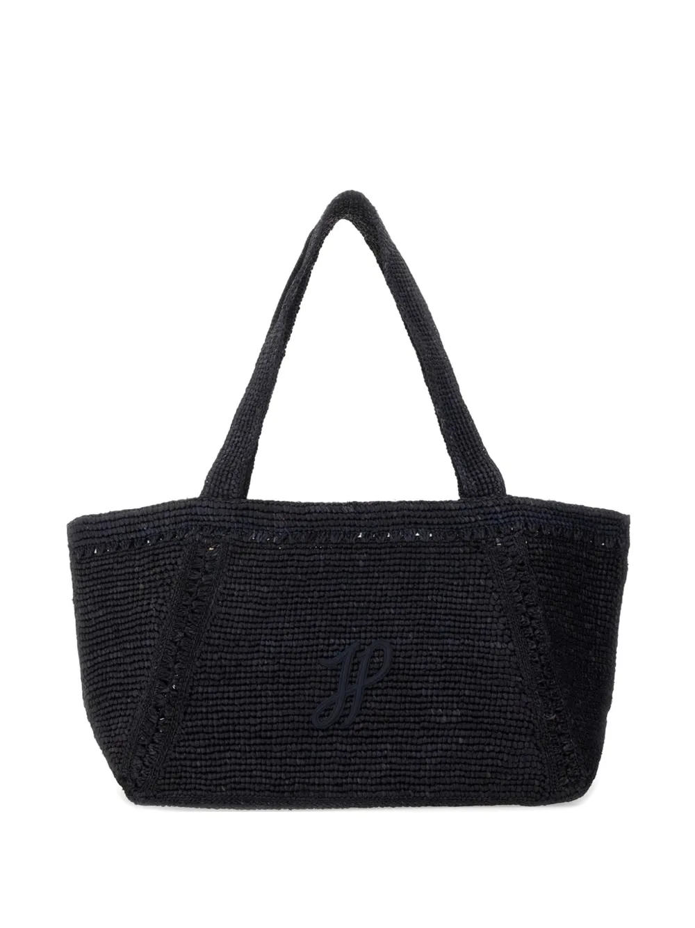 Patou large Trapeze tote bag - Blu