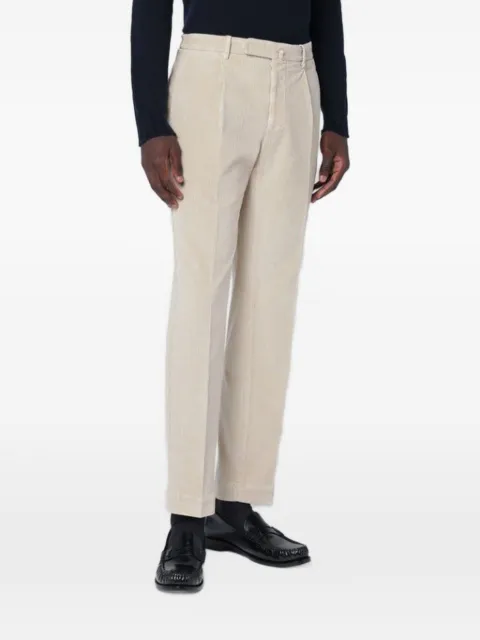 Santaniello corduroy-texture trousers