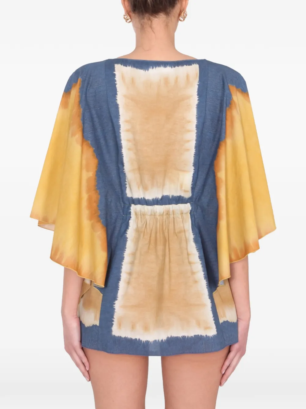 Alberta Ferretti Tuniek met tie-dye print Blauw