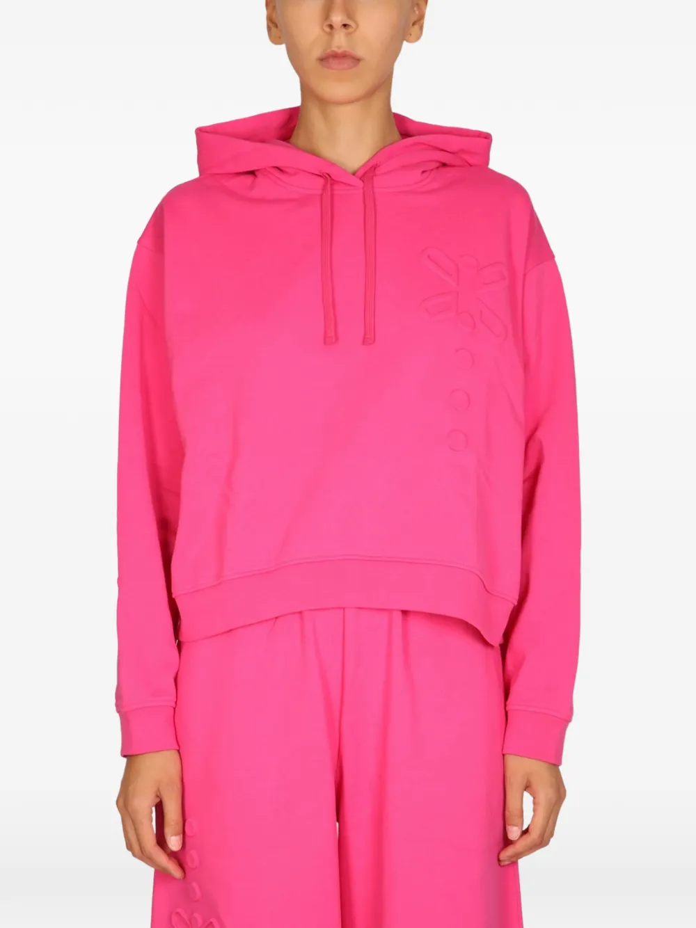 MCQ embossed hooded sweatshirt - Rosa