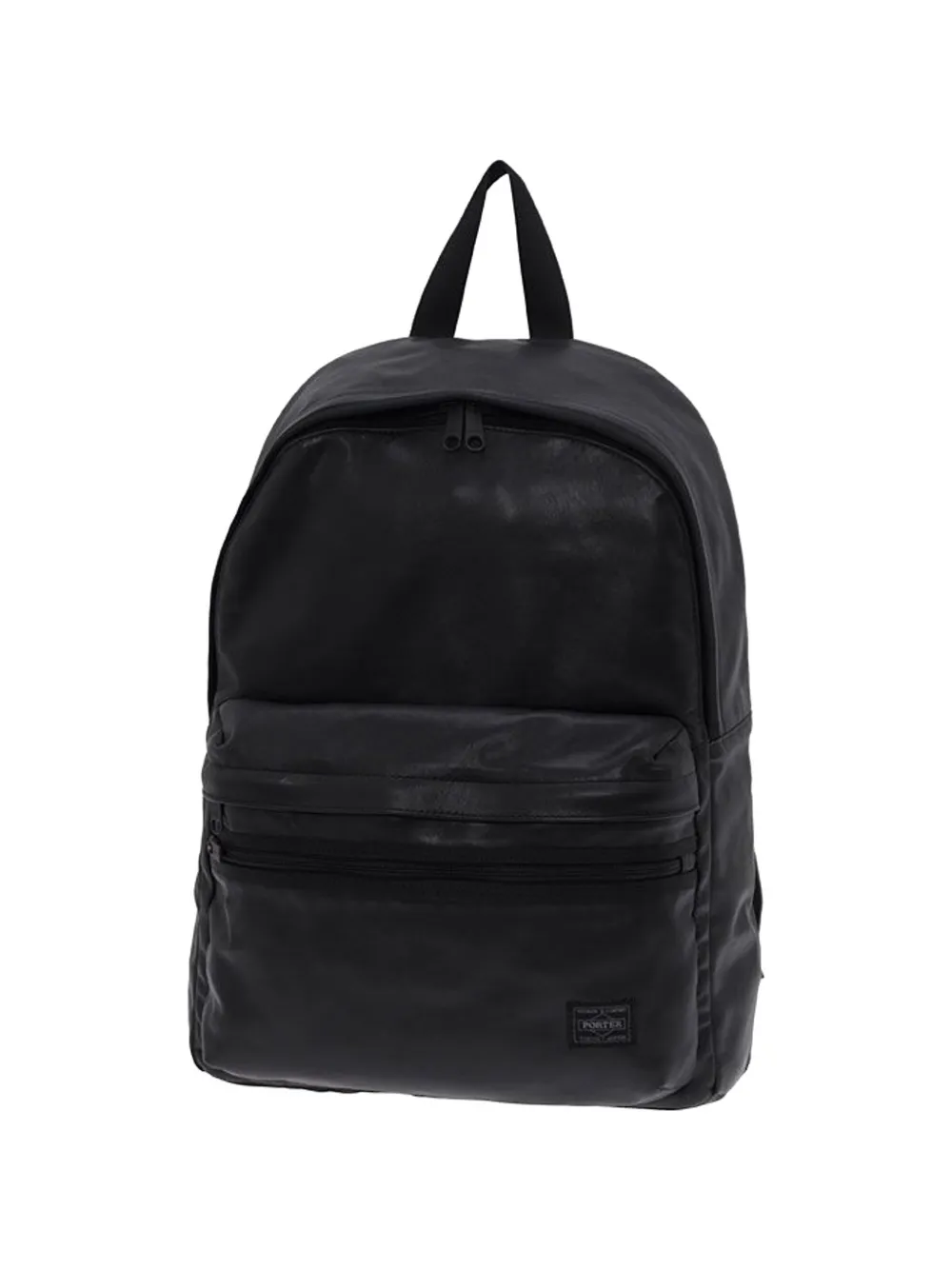  Porter-yoshida & Co. Zip Leather Backpack - Black 