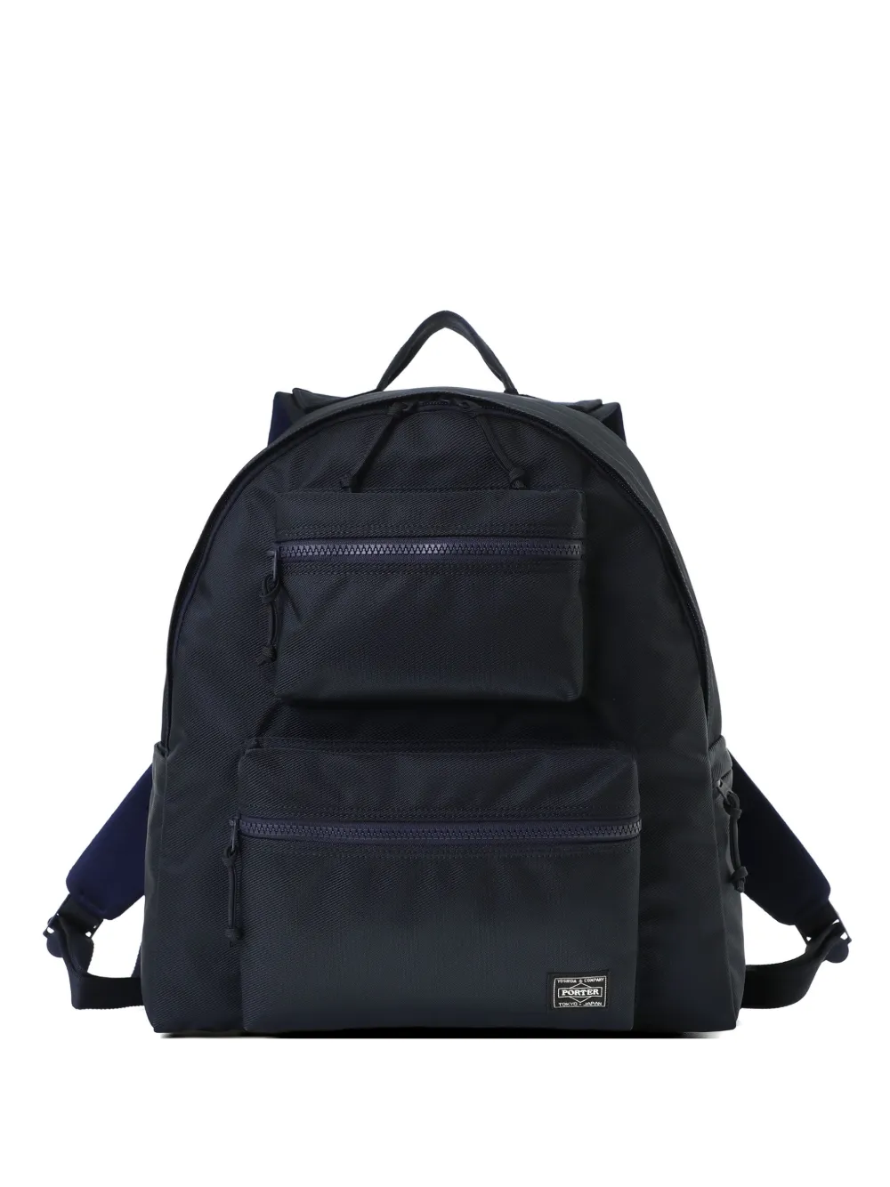 Porter-Yoshida & Co. zip pocket backpack - Blu