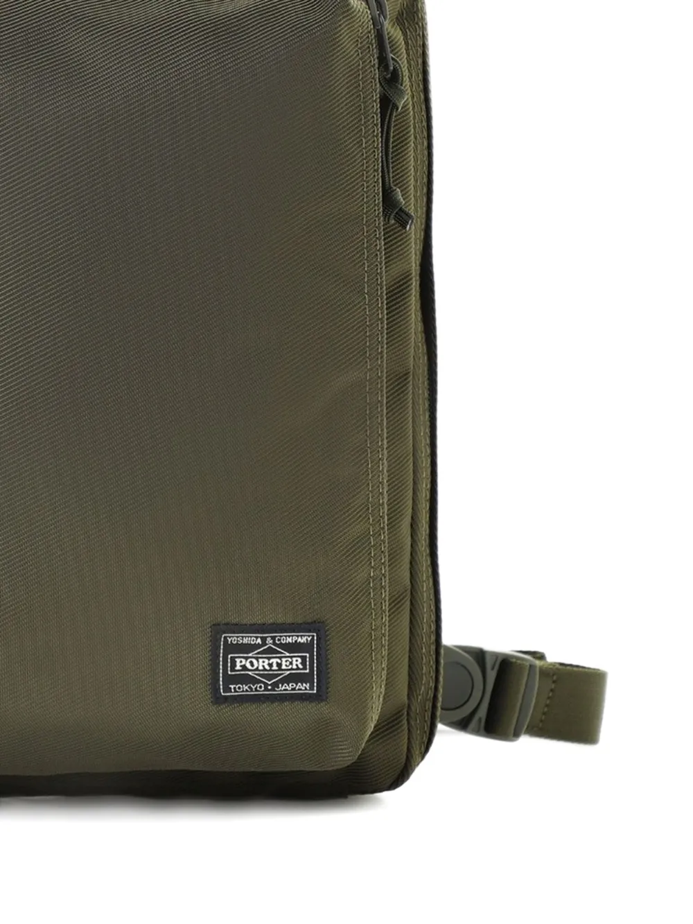Porter-Yoshida & Co. Unit Sling schoudertas met rits Groen