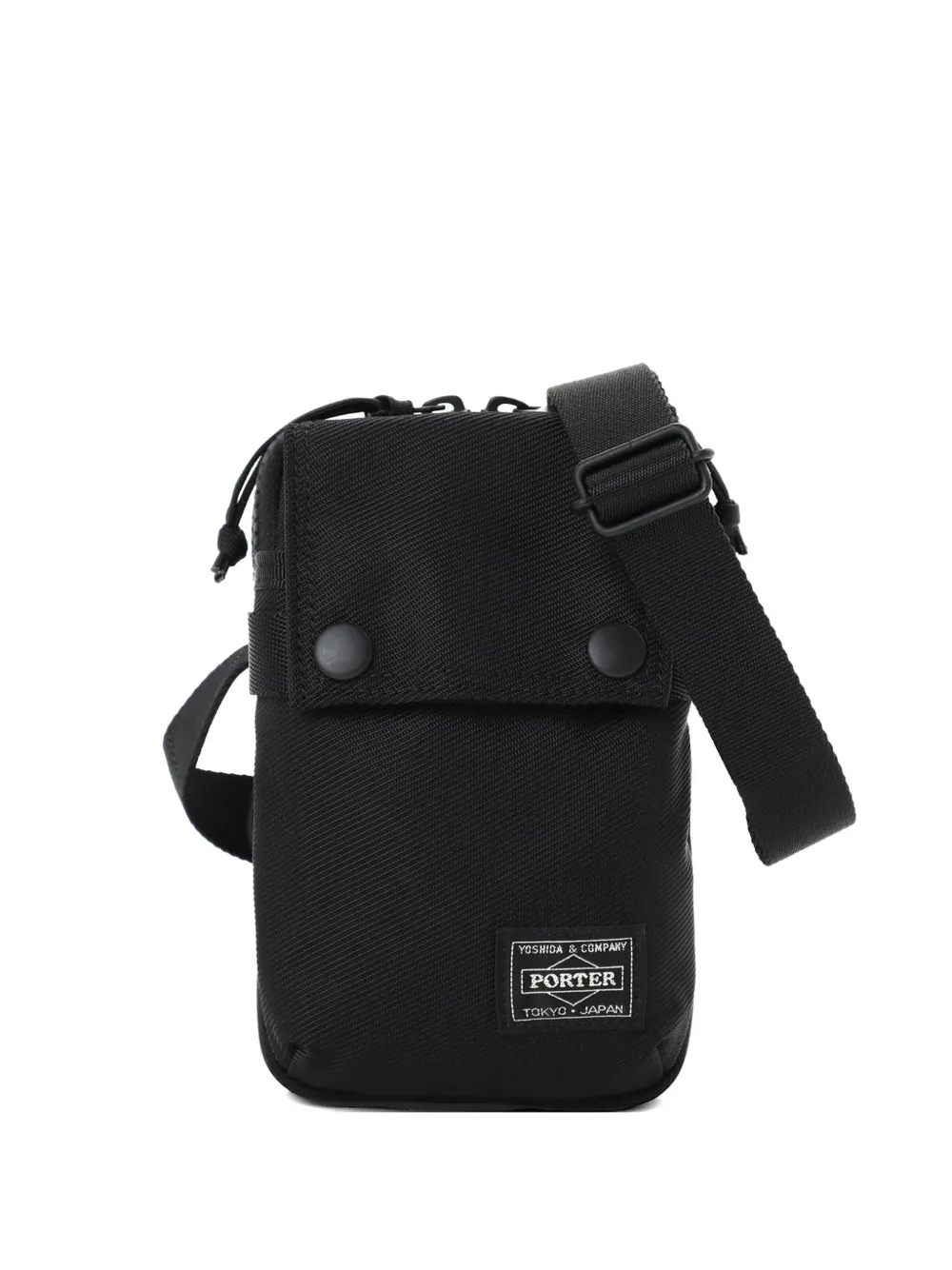 Porter-Yoshida & Co. flap pocket shoulder bag - Nero