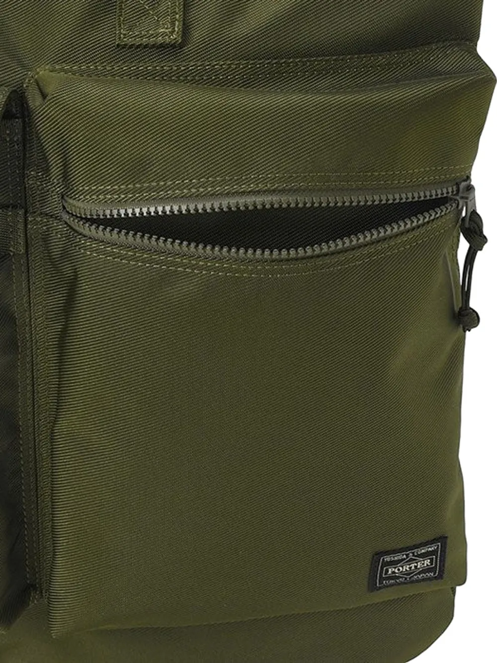 Porter-Yoshida & Co. logo-patch tote bag Groen