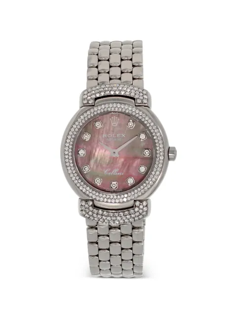 Rolex Mother of Pearl Armbanduhr mit Diamanten 26mm