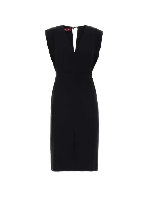 Gucci V-neck midi dress