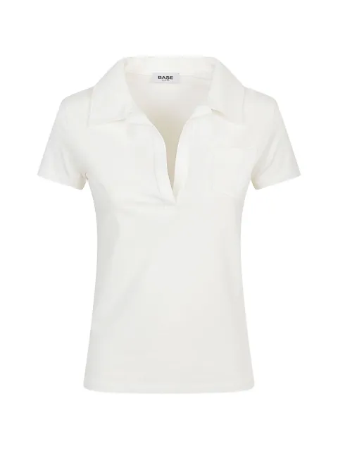 Base Milano cotton polo top