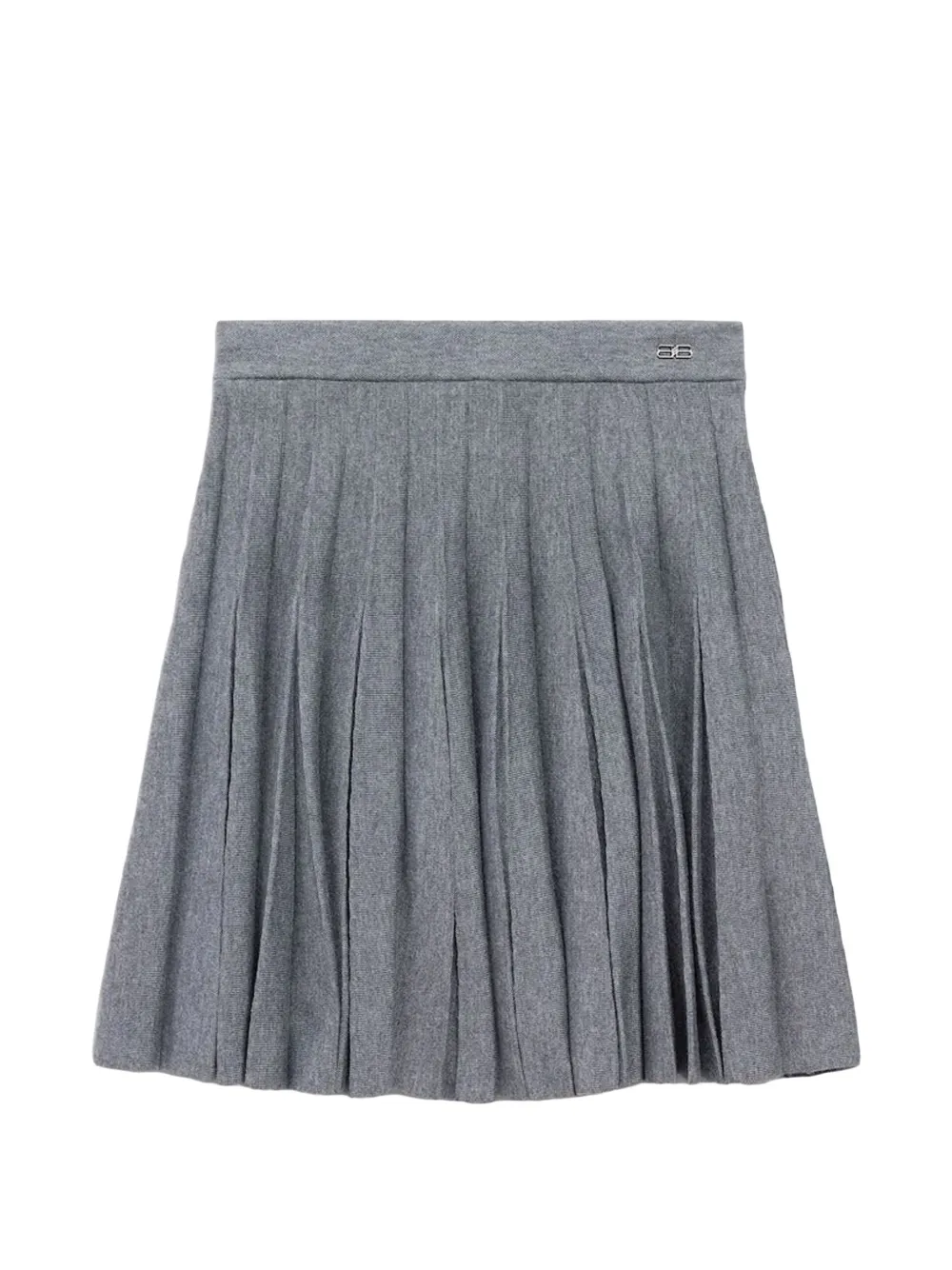 Balenciaga pleated elasticated skirt - Grigio