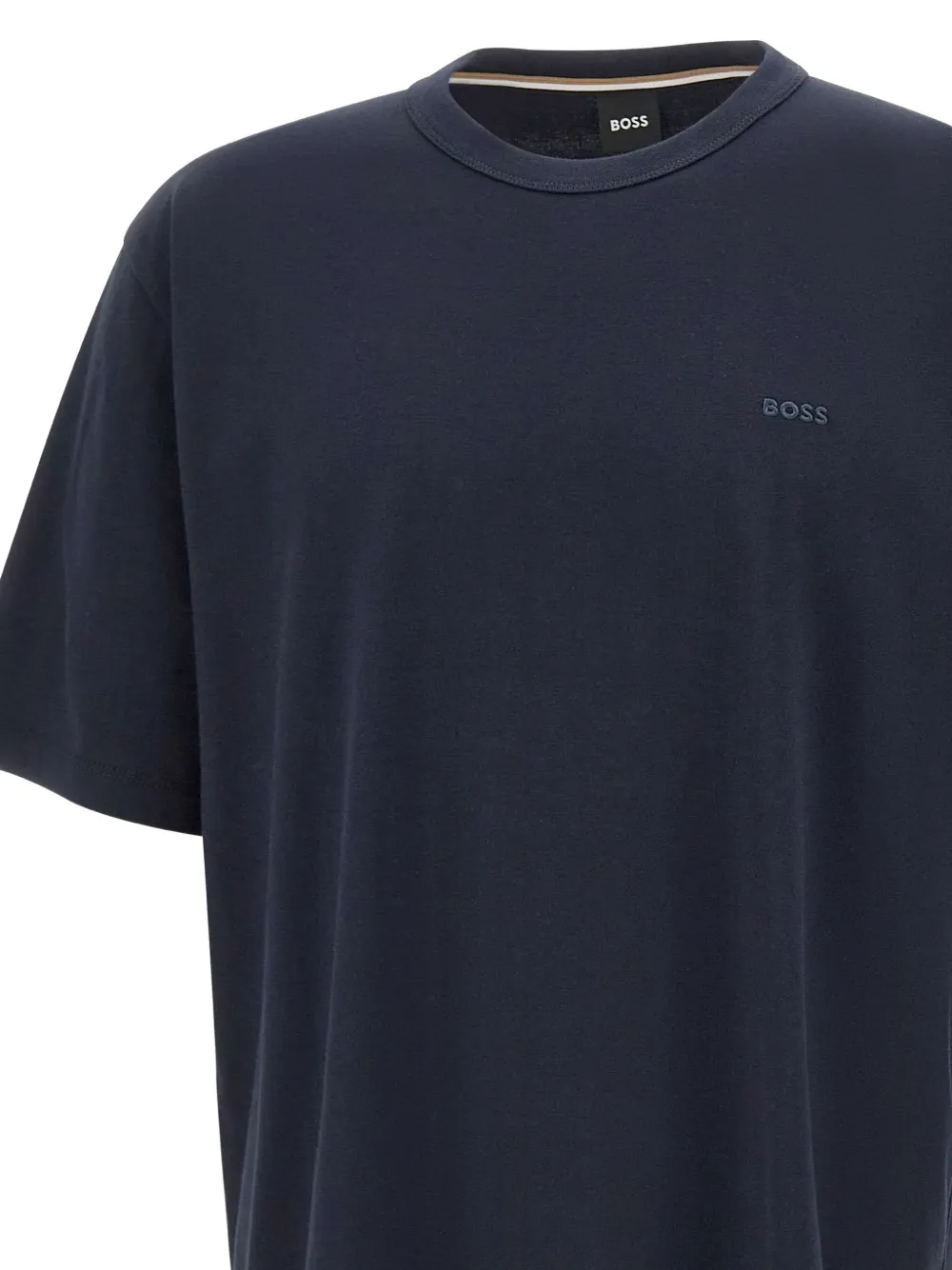BOSS T-shirt met logoprint Blauw