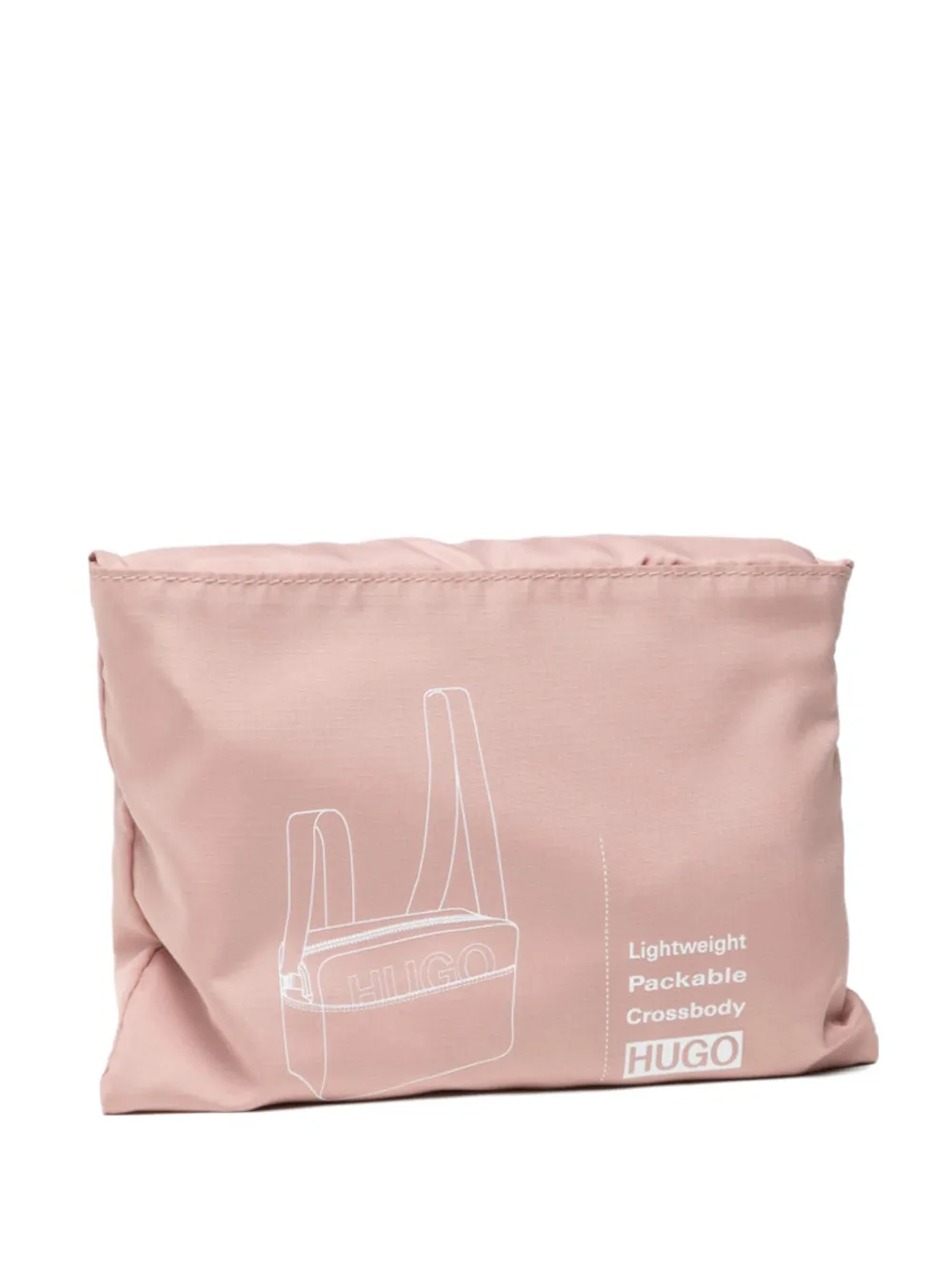 BOSS logo-patch shoulder bag - Rosa