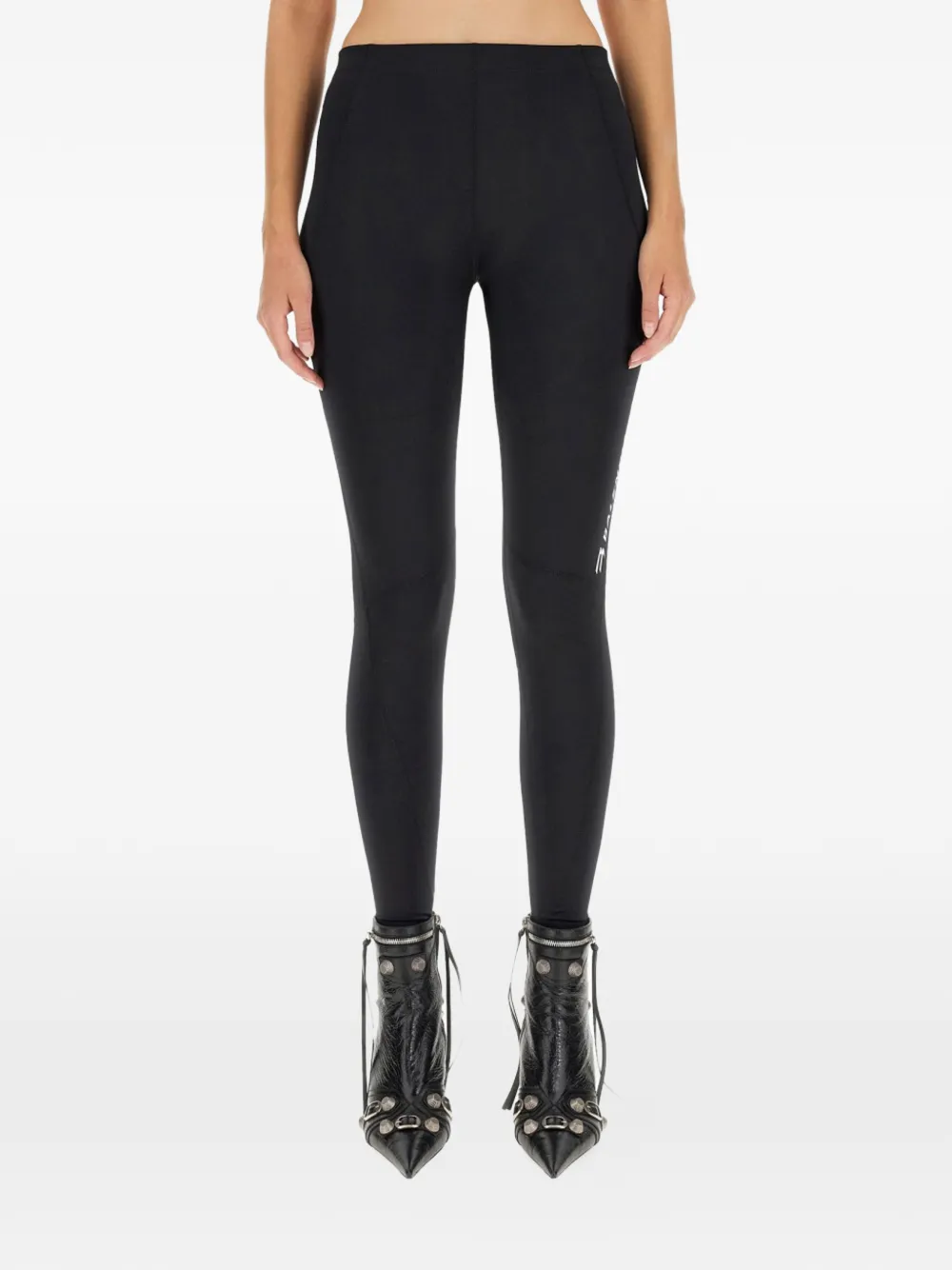Balenciaga Leggings con logo - Nero