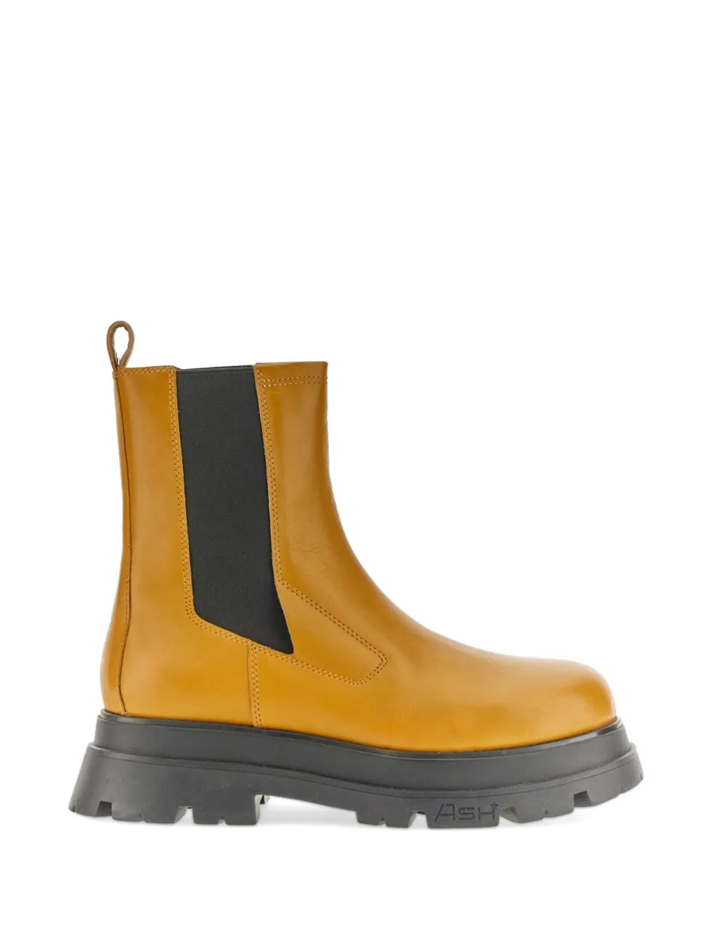 Ash Sabot Leather Boots In Gold