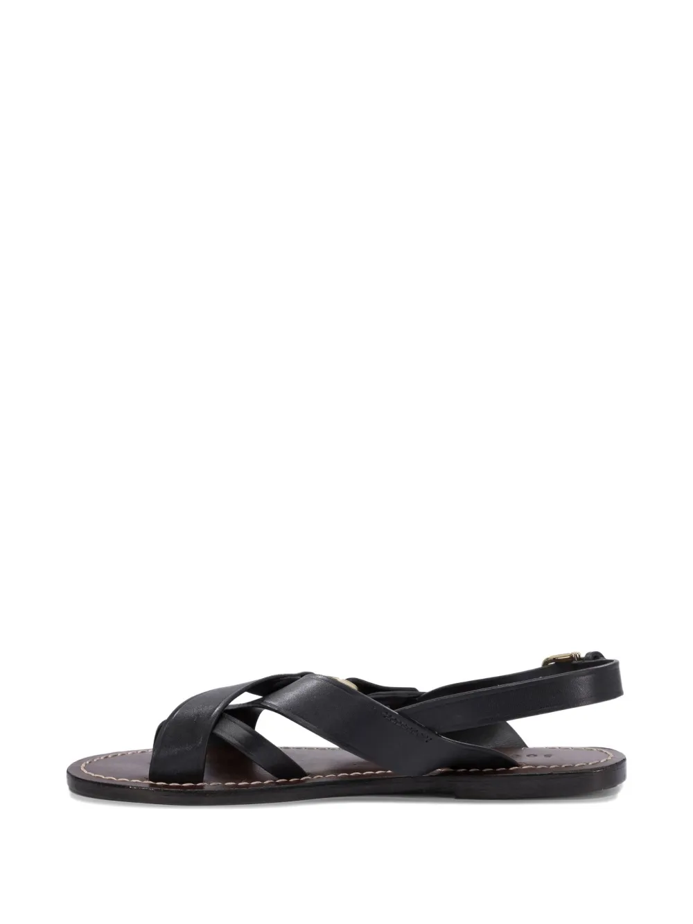 Soeur Florence sandalen met gekruiste bandjes Zwart