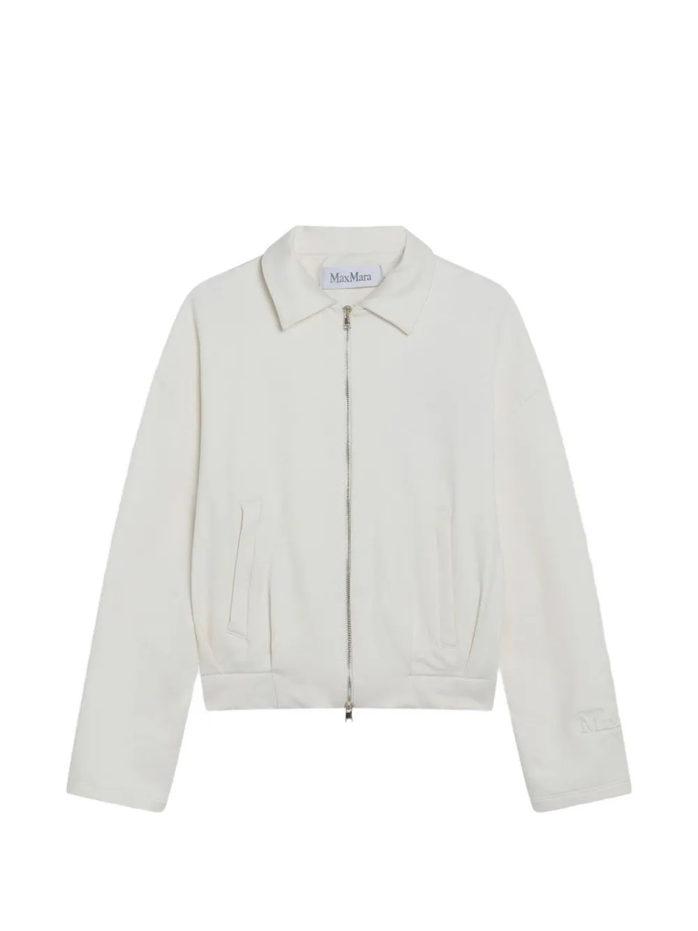 Max Mara zip sweatshirt - White