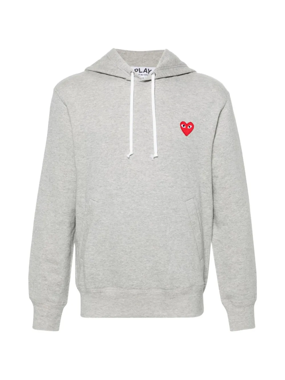 Comme Des Garçons Play appliqué hoodie - Grau