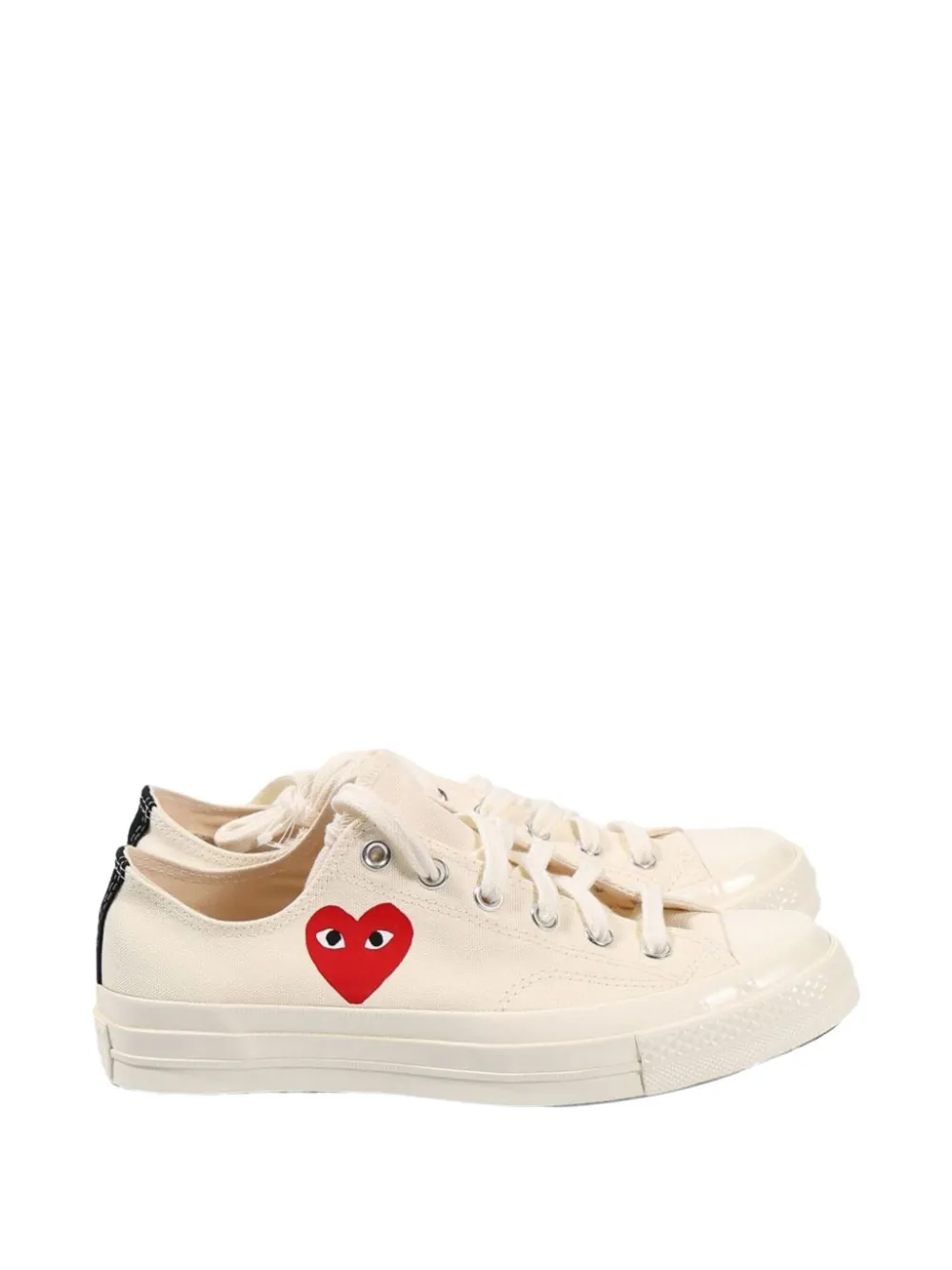 Comme Des Garçons Play heart-print low-top sneakers Beige