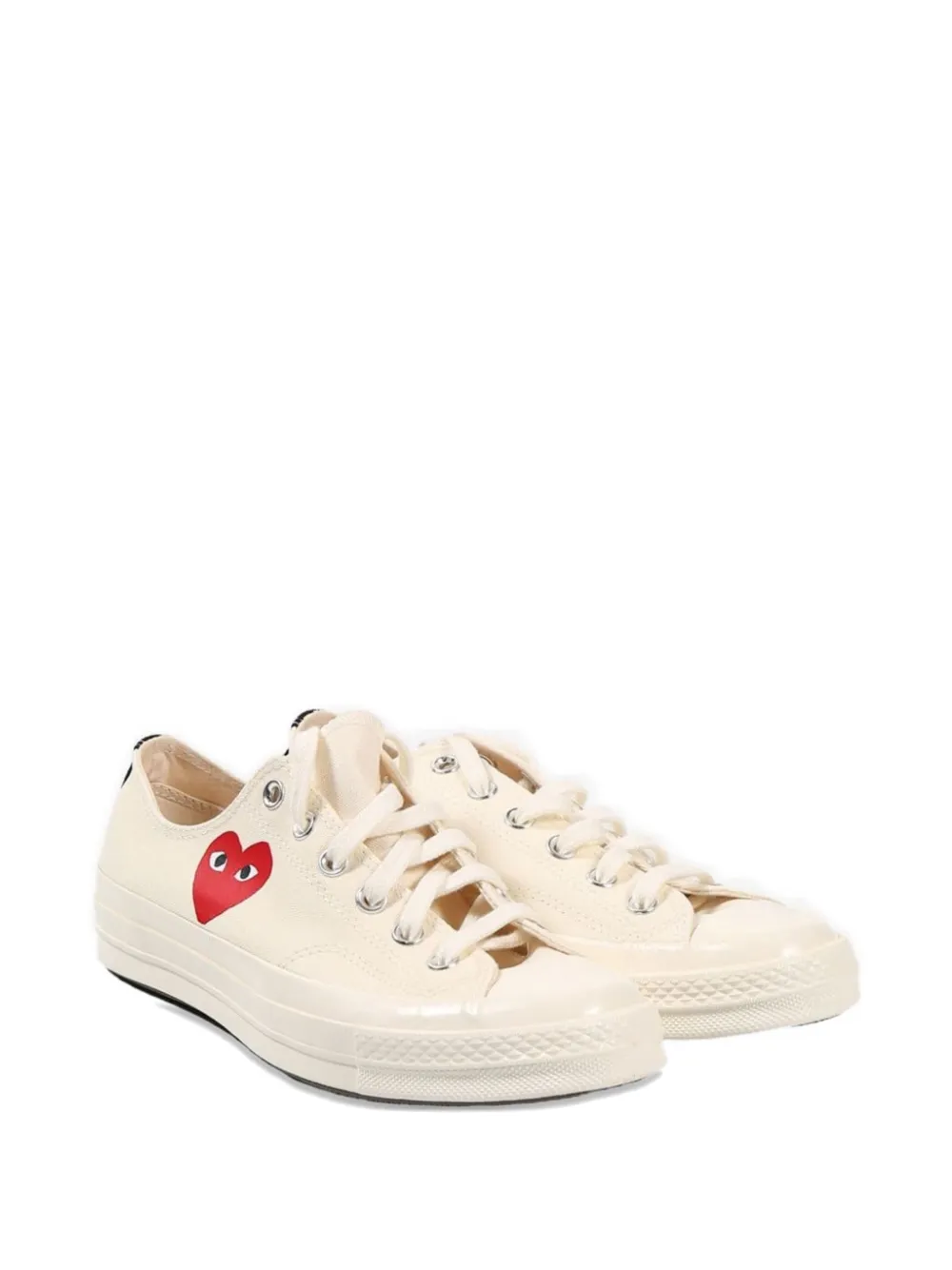 Comme Des Garçons Play heart-print low-top sneakers Beige