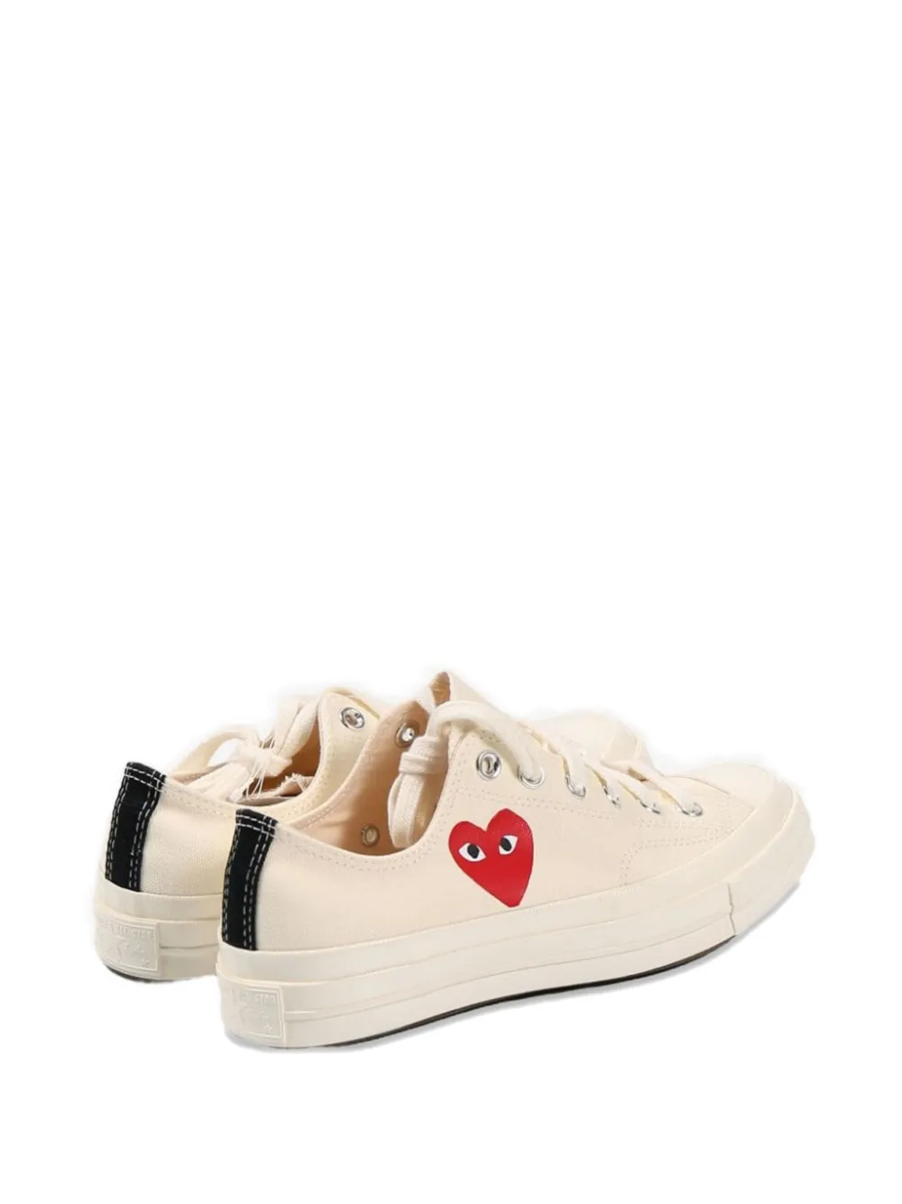 Comme Des Garçons Play heart-print low-top sneakers Beige