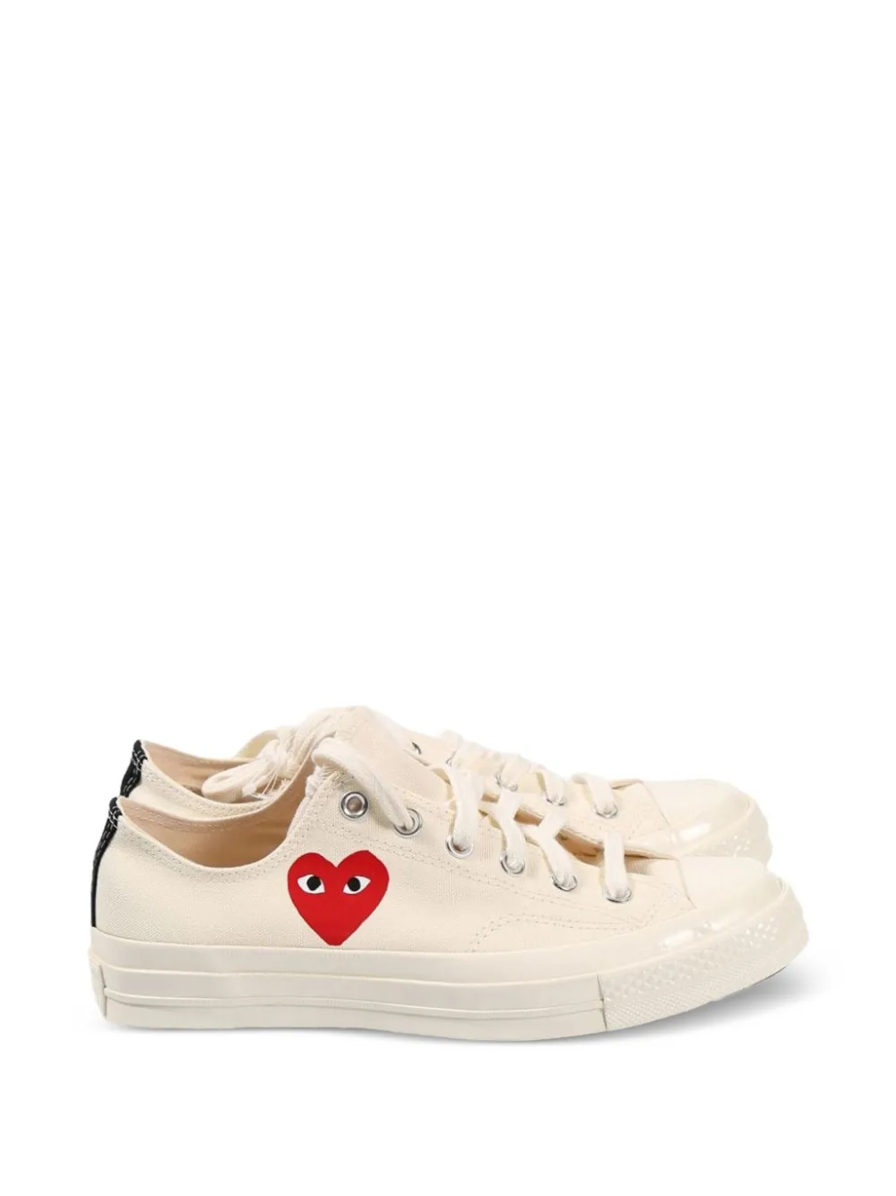 Comme Des Garçons Play heart-print low-top sneakers - Toni neutri
