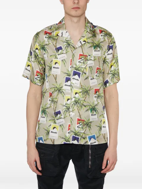 RHUDE palm tree-print shirt