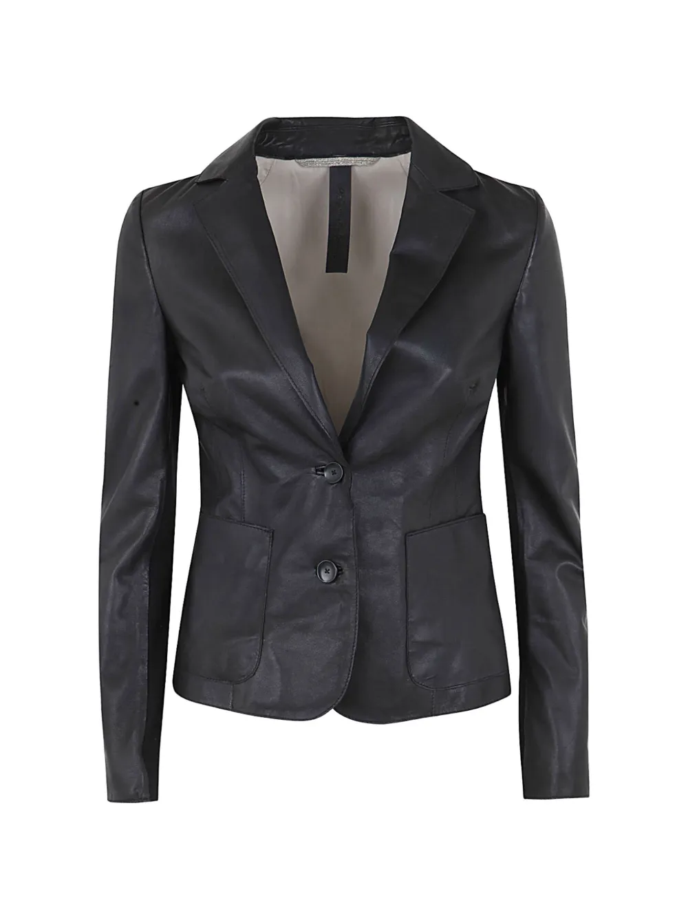 The Jackie Leathers buttoned blazer - Nero