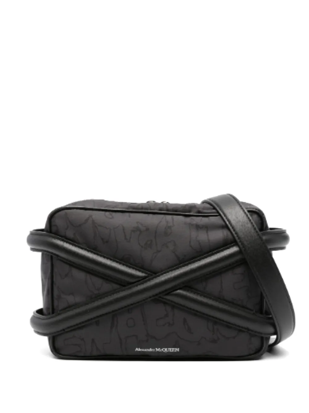 Alexander McQueen Harness messenger bag - Nero