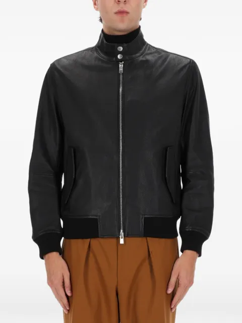 BOSS zip leather jacket