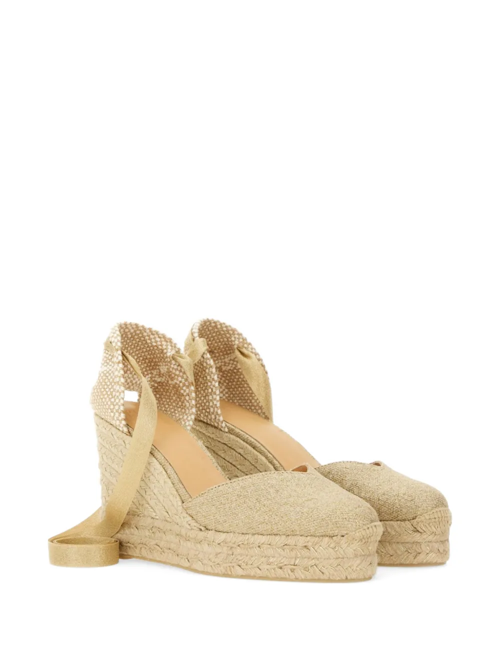 Castañer Chiara espadrilles met hak Beige