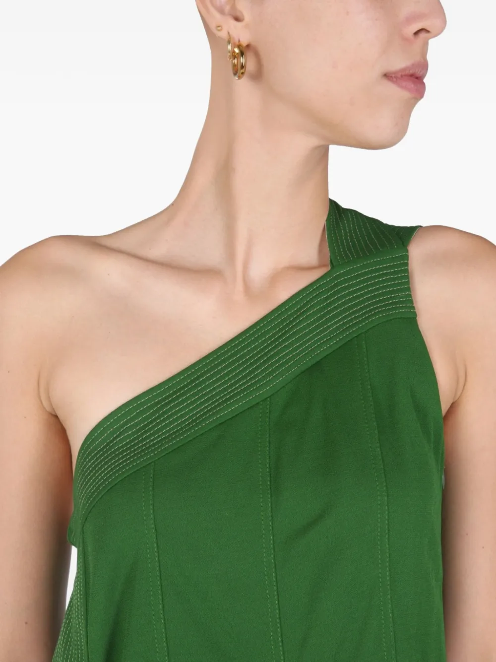 Givenchy Asymmetrische midi-jurk Groen