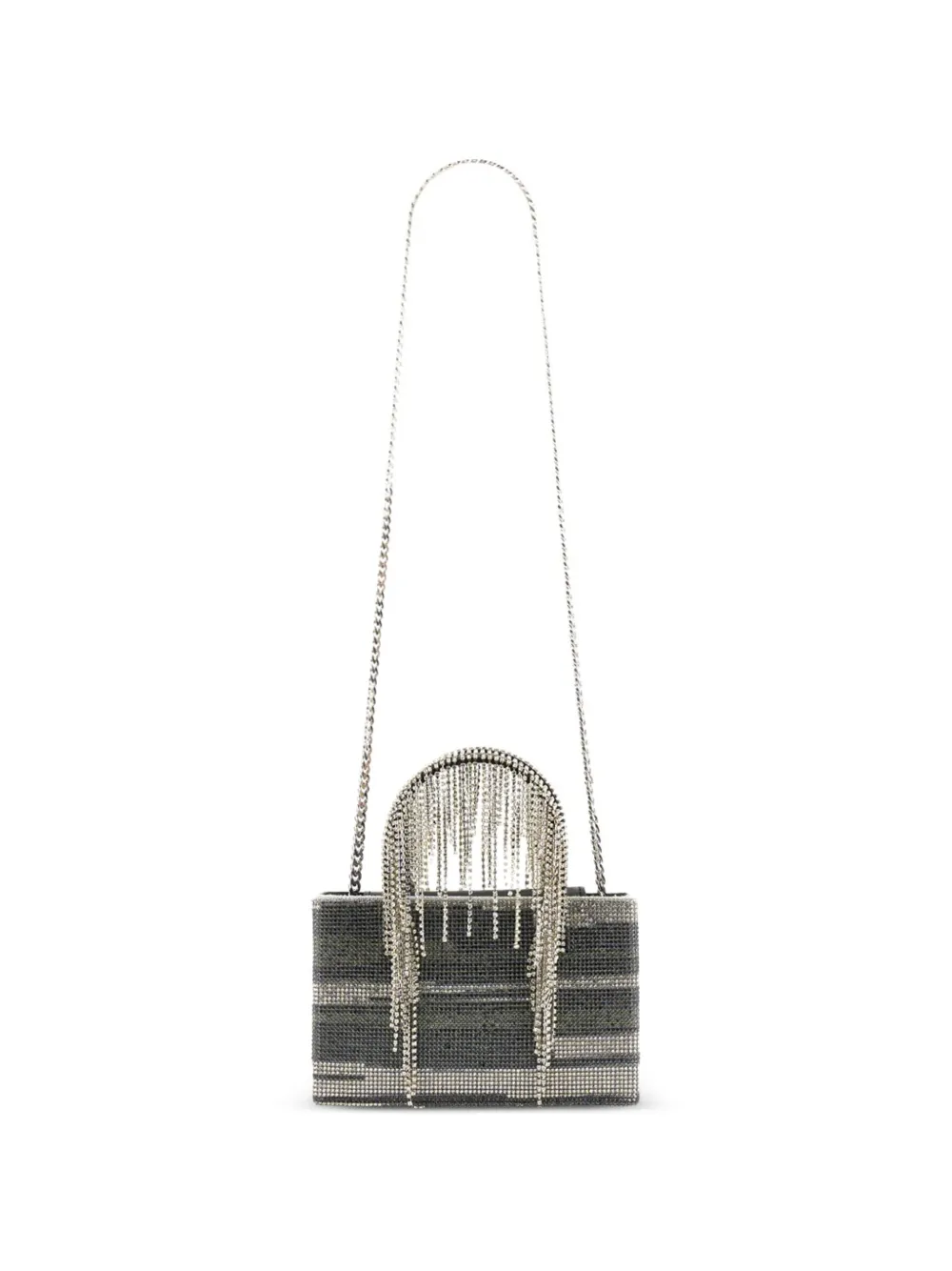 Kara crystal-tassel tote bag - Argento