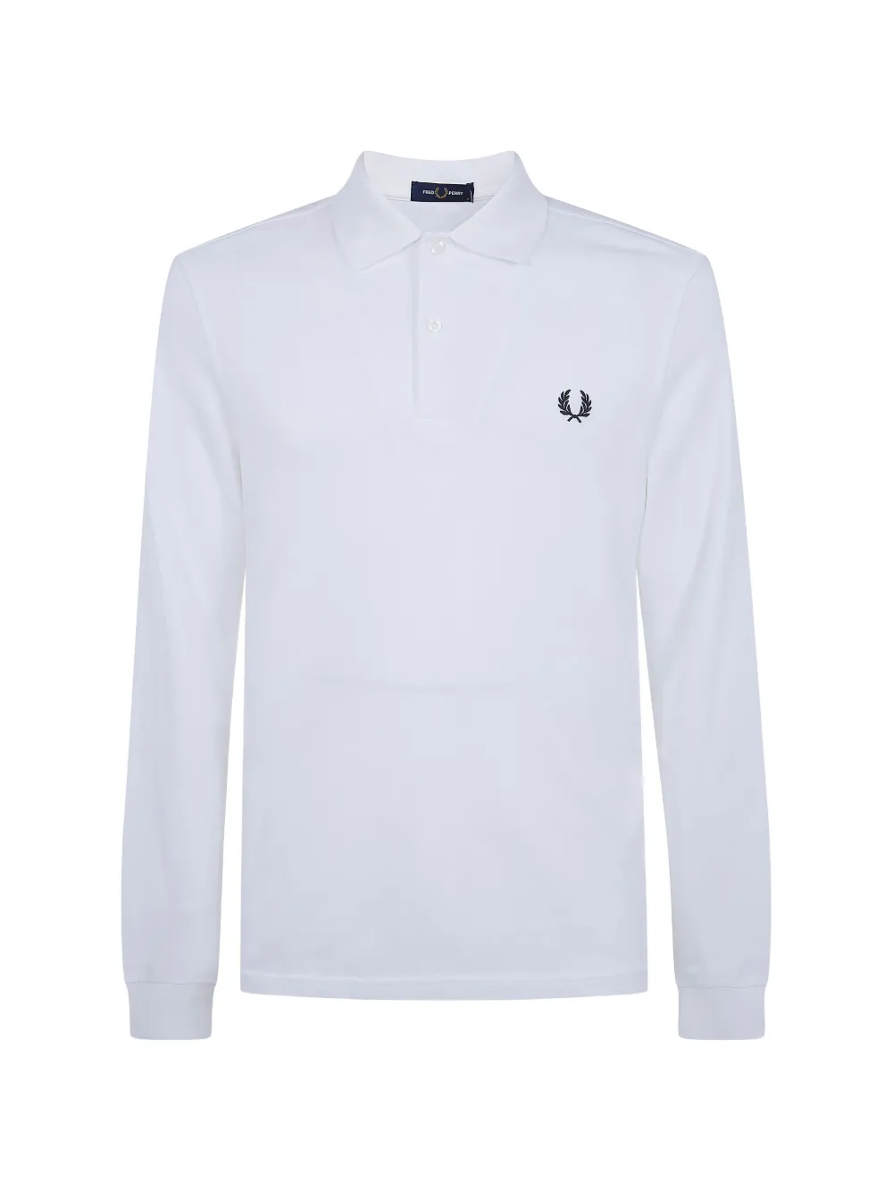 Fred Perry logo-embroidered polo shirt - Bianco