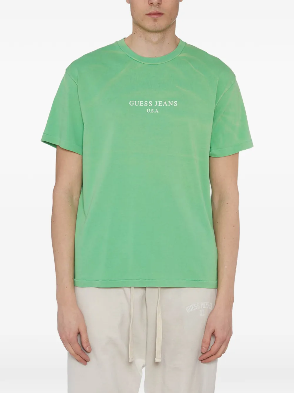 GUESS USA round-neck T-shirt - Verde