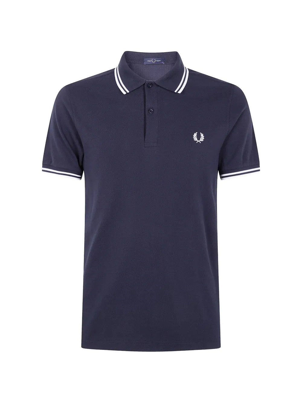 Fred Perry tipped laurel polo T-shirt - Blu