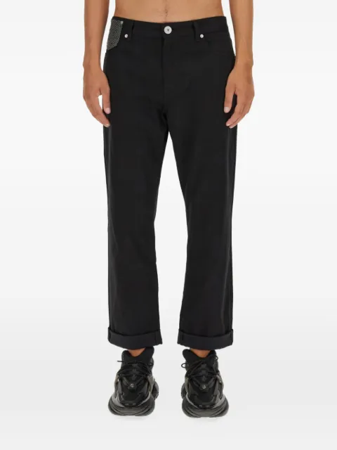 Balmain cuffed pocket jeans