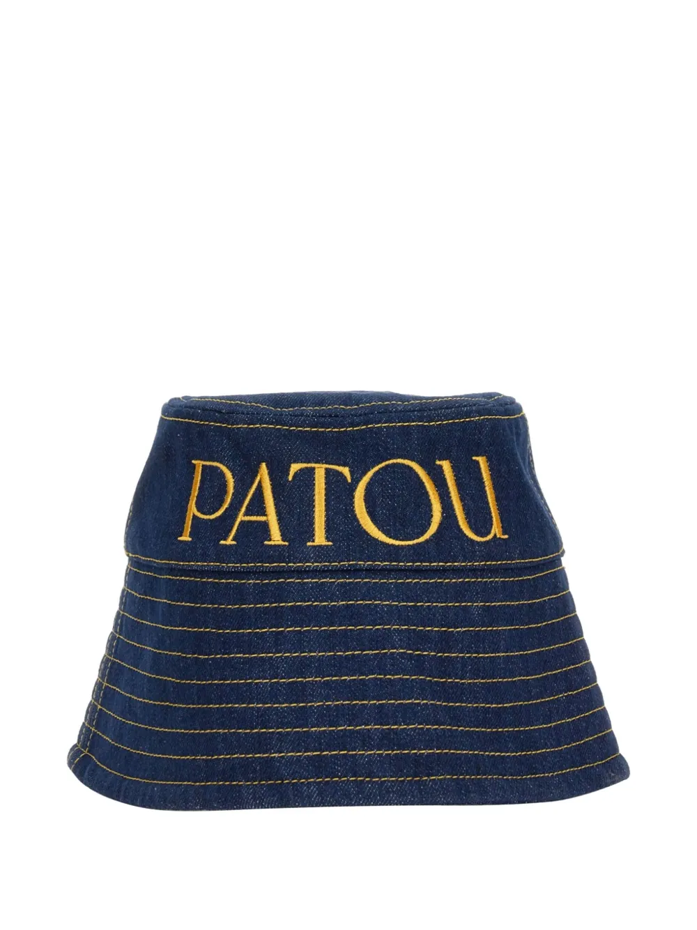 Patou logo-detail bucket hat - Blu