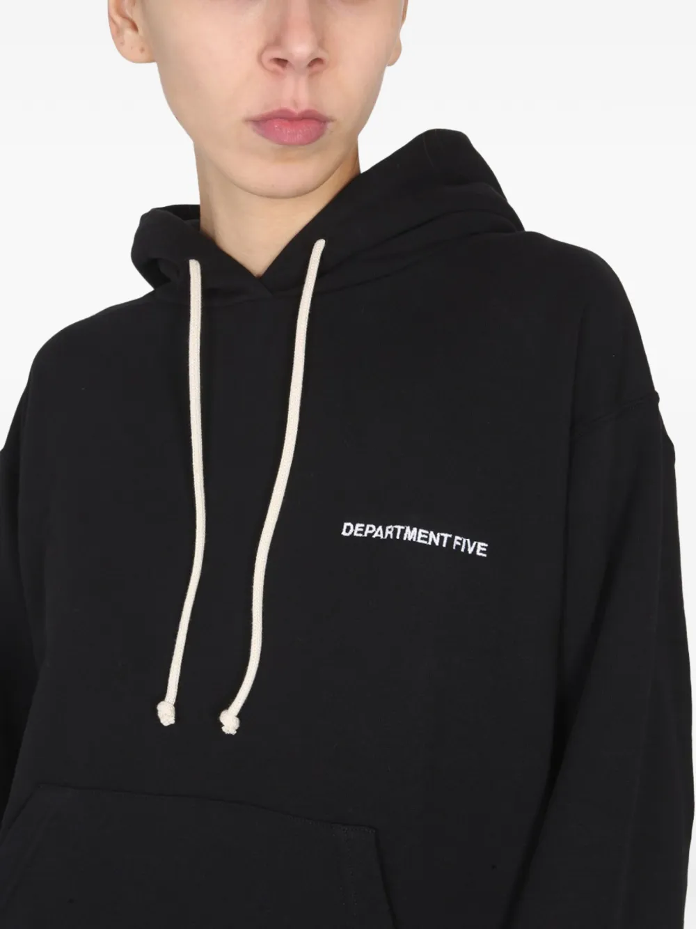 Department Five 드로스트링 후디 In Black