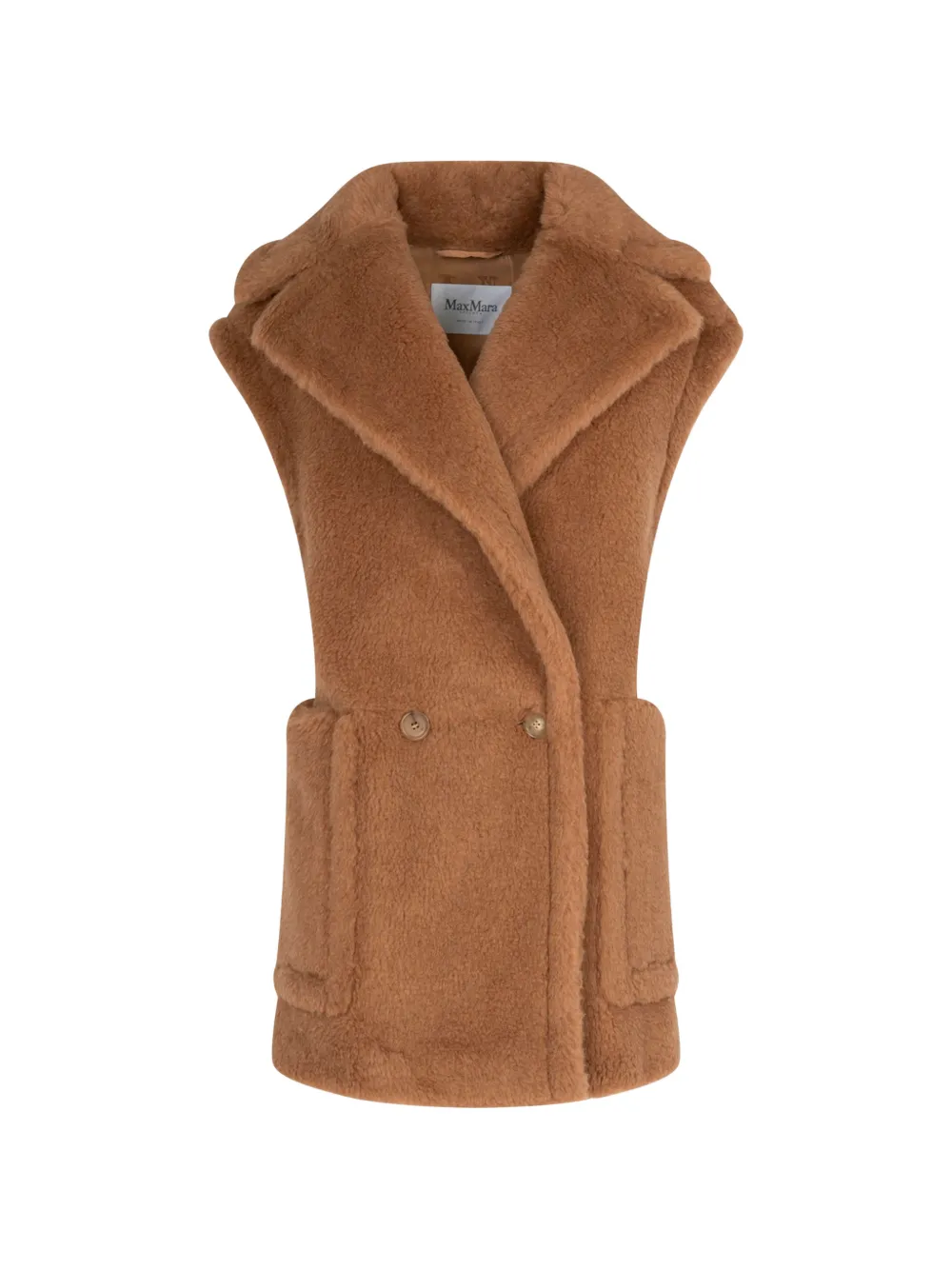 Max Mara buttoned sleeveless gilet - Nude