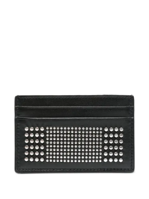 Alexander McQueen studded leather card holder