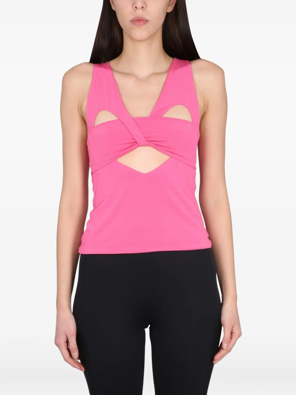 AMBUSH cut-out knot top - Rosa