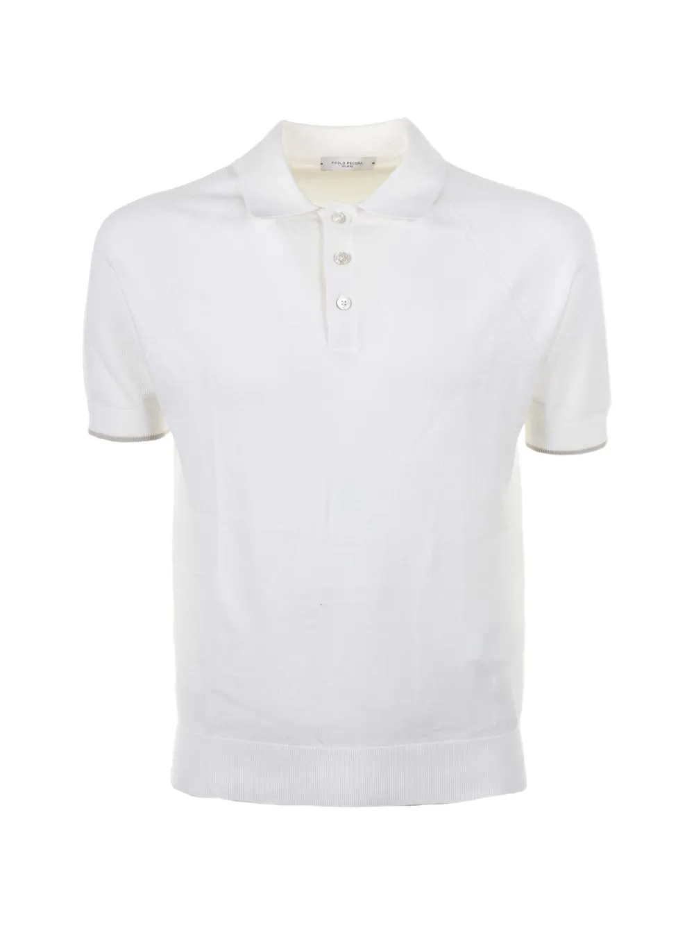 Paolo Pecora short-sleeved polo shirt - Bianco