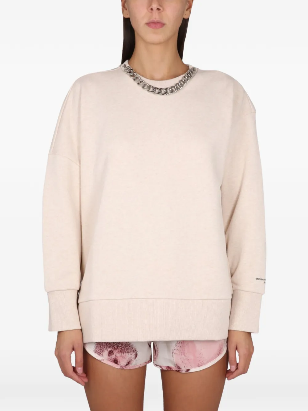 Stella McCartney chain falabella sweatshirt - Toni neutri