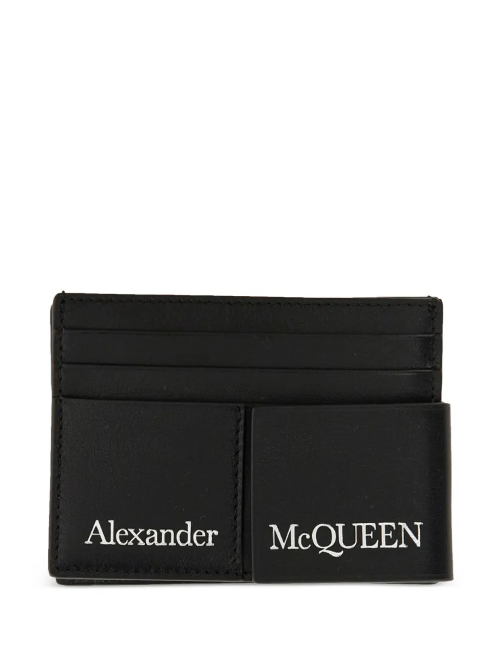 Alexander McQueen Portacarte con logo - Nero