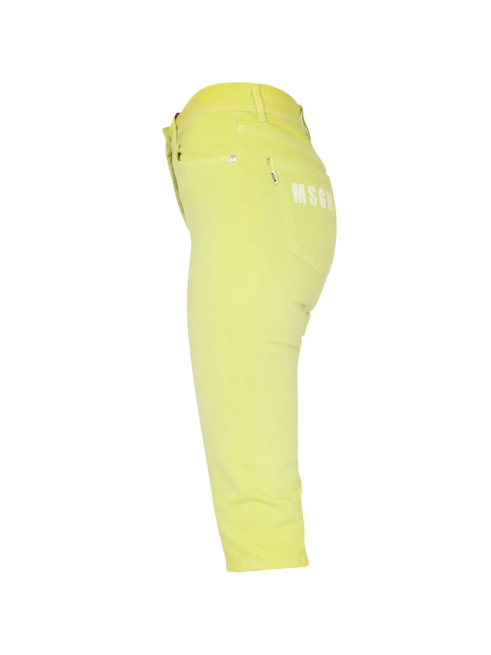 MSGM Skinny cropped jeans Groen