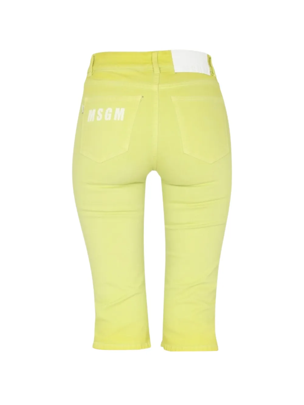 MSGM Skinny cropped jeans Groen