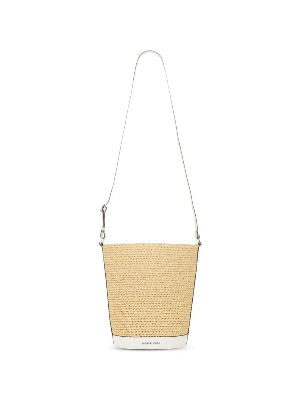 Michael Michael Kors medium Townsend straw bucket bag - Toni neutri