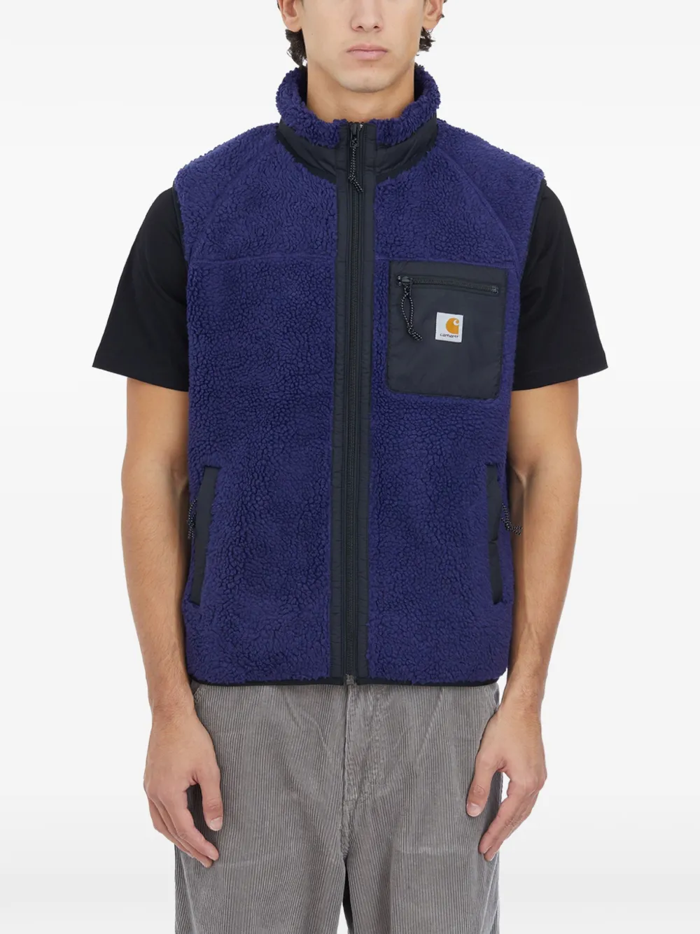 Carhartt WIP pile zipped gilet - Blue