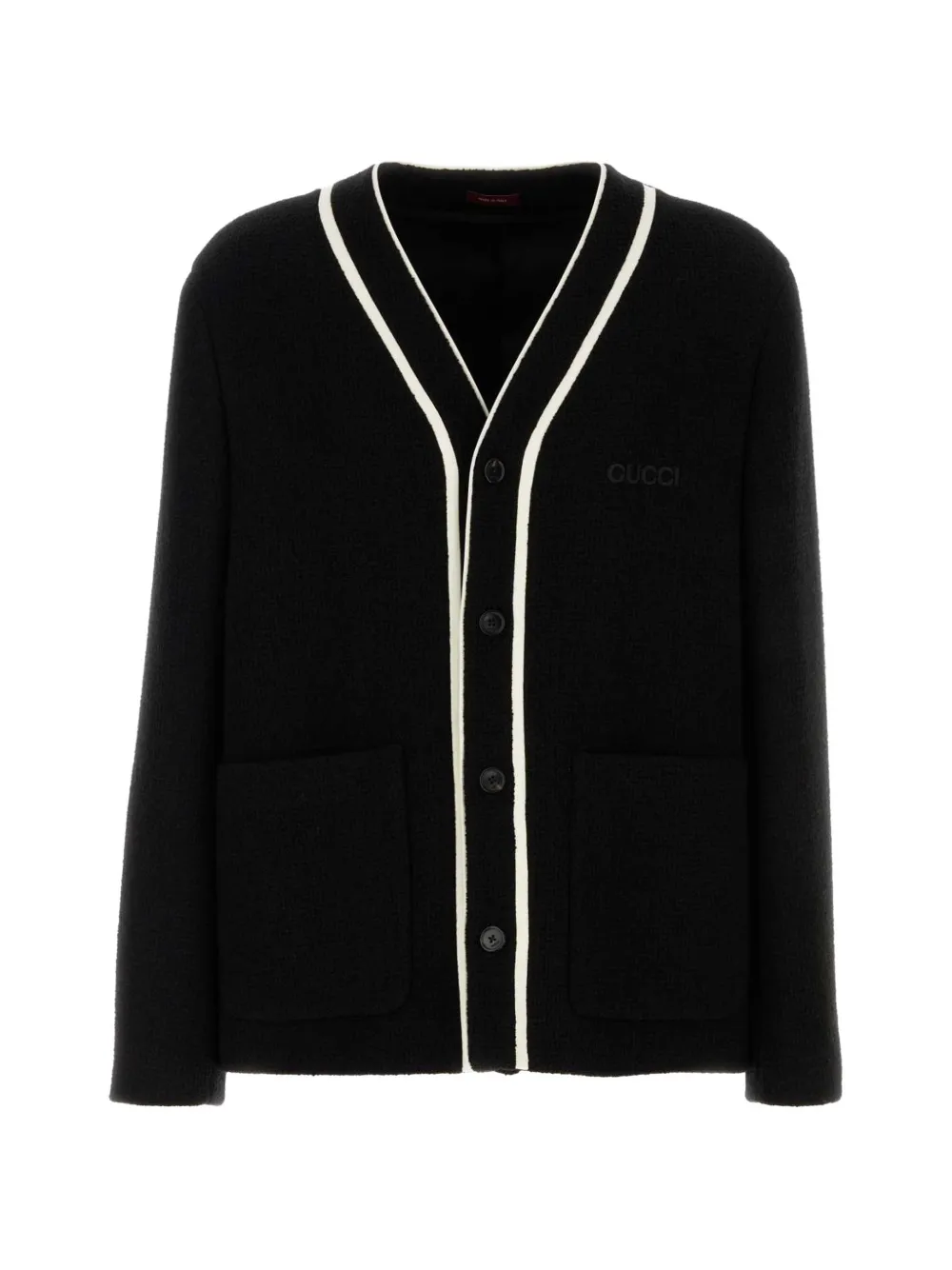 Gucci V-neck pocket cardigan - Schwarz